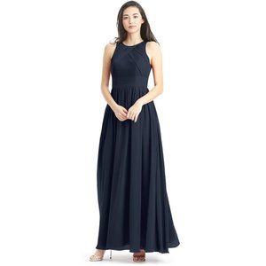 Azazie Harper Bridesmaid Dress - Dark Navy A2